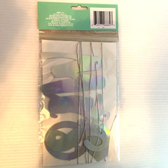 Silver Foil Letter Banner “Miss To Mrs” Bachelorette 1.75″x.41 letters/ 9ft cord
