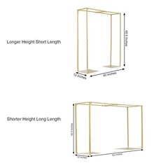 GOLD 48″ Adjustable Over The Table Rod STAND METAL ARCH Party Events Supplies
