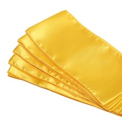 100 Yellow Gold Satin Chair Sashes Silky Sateen Chair Bows wedding party décor