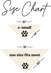 Natural Cotton Dog Triangle for Weddings | Perfect for Engagement Announcements