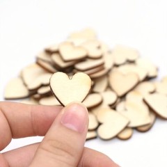 Wooden Mini Hearts/Stars/Round Wedding Table Spread Decor DIY Ornaments