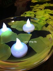 24 LED Floating Candle + 1000 Silk Rose Petals Wedding Decoration Flower Floral