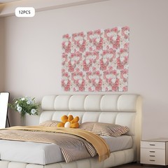 12pcs Flower Wall Backdrops 16.5*16.5in Party Artificial Flower Wall Panels
