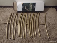 Golden Round Wedding Arch. 7 Ft (84 in) diameter. 1 Arch, 15 Pcs.