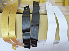 Wedding Welcome Sign Stand, 59 x 32, 2 Ribbon Rolls & 6 Leather Hanging Straps
