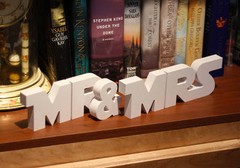 3D 3-Piece Star Wars Mr & Mrs table centerpice cake topper wedding gift idea