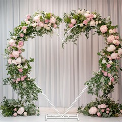 Large Metal Wedding Arch Dual-Tube Backdrop Wedding Decoration Stand Party Decor