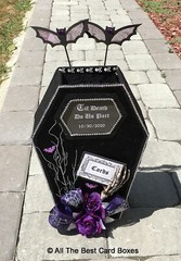 Halloween Wedding,card box,coffin,black,til death do us part,gothic,gothic decor