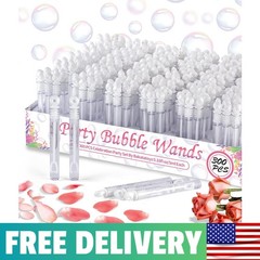 300 Pack Wedding Bubbles Bulk, Mini Party Bubble Wand For Wedding Send Off |