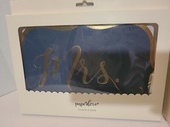 Wedding Decorations Chair Signs Navy Mr. & Mrs. and 24 Table Numbers Set of 2