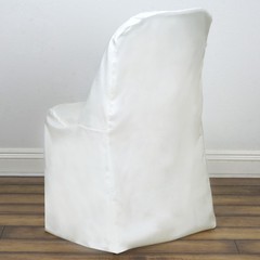 100 IVORY Polyester FOLDING CHAIR COVERS Wedding Party Banquet Event Decorations