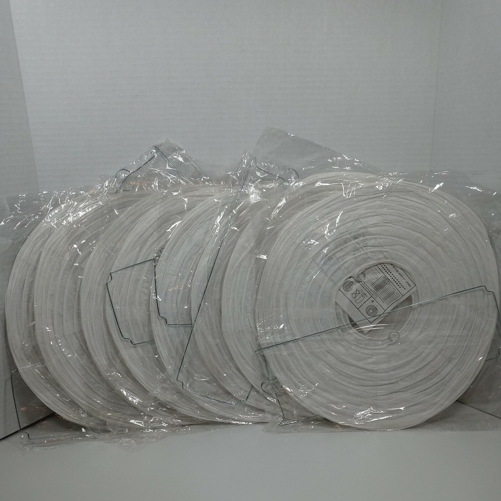 Eight 12″ White Round Paper Lantern Lamp Shades For Wedding, Home, Party Decor