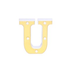 6″ tall GOLD U LED Lighted Marquee Letters Sign Party Wedding Events Decorations