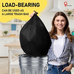 Black Plastic Tablecloths 2 Pack Disposable 54 x 108 Inch PEVA Opaque Rectang…
