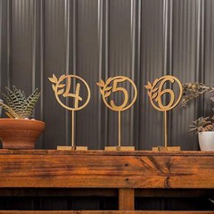Custom Wooden/ Acrylic Wedding Wreath Table Numbers