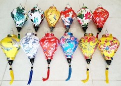 Set 16 Vietnamese Silk Lanterns 22cm for Outdoor Party Decor – Tents decor