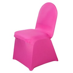 6 Fuchsia SPANDEX CHAIR COVERS for Wedding Banquet Party Reception Decorations