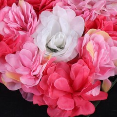 6pcs Artificial Wedding Silk Flower Wall Decor Background Rose Hydrangea Panels