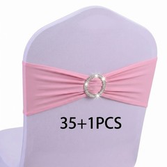 36pcs Spandex Stretch Chair Sashes With Bow Knots,Suitable For Wedding Parties