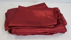 REWOMC Smooth Satin Table Runner Burgundy 12″ x 108″ for Weddings Birthdays