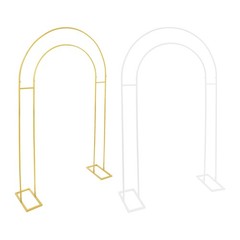 White/Gold Wedding Arch Backdrop Stand 130*40*220cm Metal Arch Backdrop Stand