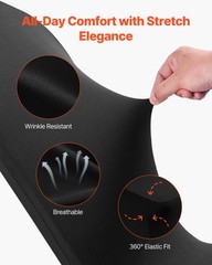 VEVOR 100PCS Black Stretch Spandex Folding Chair Covers for Wedding Party Dining