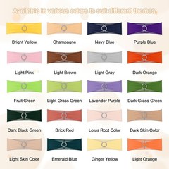 10 Pack Chair Sashes Stretch Chair Cover Band Bows Cover Band Navy Blue]