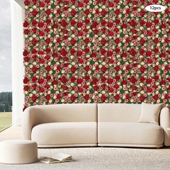 12 Pcs Artificial Flower Wall Panels Faux Hanging Floral Backdrop Decor 40*60cm