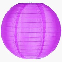 14″ Ultra Violet Nylon Lantern, Durable Hanging Decoration