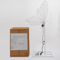 Electric Butterfly Floor Lamp Wedding Decor Standing Lamp LED Warm Light 80 cm