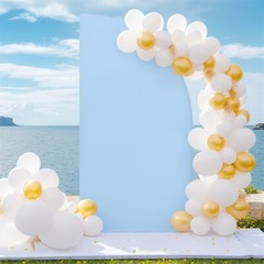 Backdrop Stand Set,Half Moon Shape Elastic Scalability Arch Backdrop Stand Cover