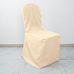 50 Beige Polyester BANQUET CHAIR COVERS Wedding Party Reception Decorations