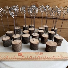 20 Placeholders Photo Holders Rustic Wood Event Wedding Party Baby Shower