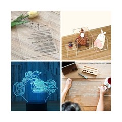 Pack of 10 Clear Acrylic Sheets 12″ x 16″ Cast Plexiglass Panel 1/8″ Thick (3…