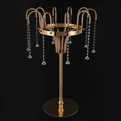 Floor Standing Flower Stand Gold Wedding Celebration Venue Decoration