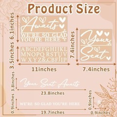 Wedding Seating Chart Stickers Wedding Sign Decals Your Seat Awaits Vinyl Dec…