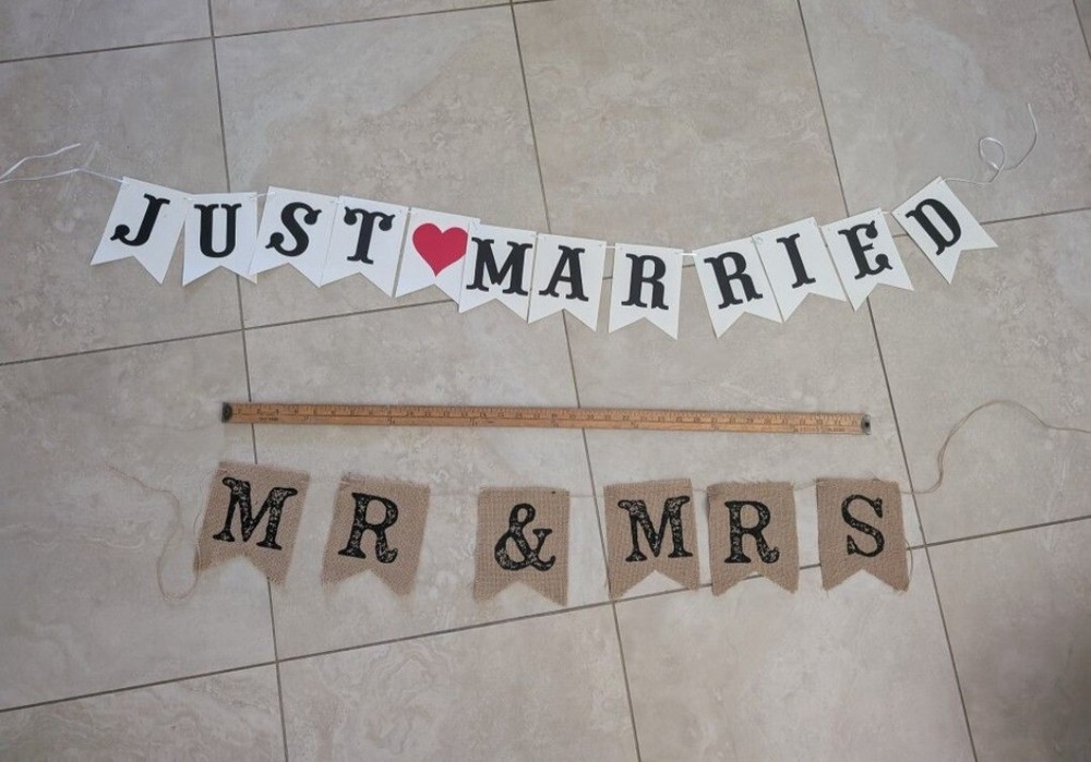 Two Wedding Banners & One bridal shower Banner
