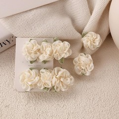 12 Pcs White Mini Rose Hair Clip Jasmine Flower Hair Clip Hair Barrettes Head…