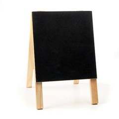 Darice® Mini Wood EASEL CHALKBOARD Black UNFINISHED 3.1″ x 3.6″ NEW HOME DECOR