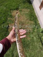 PERSONALISED BRASS NAKSHI SWORD , INDIAN TRADITIONAL SWORD WITH CHANGEABLE HILTS