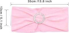 30pcs Spandex Stretch Chair Sashes Bows for Wedding Reception- Universal Elas…
