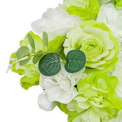 Artificial Flower Wall Panels – 12-Piece Silk Floral Decor 15×15 in