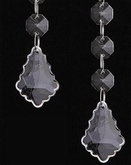 30Pcs String Teardrop Acrylic Crystal Bead Garland Chandelier Hanging Wedding