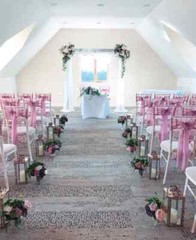 CHAIR COVER BOW SASH HOOD TABLE RUNNER WEDDING EVENT DÉCOR SILK ORGANZA FABRIC