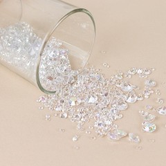 4000 Iridescent Acrylic Diamond Beads Vase Fillers DIY Crafts Party Decorations