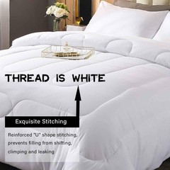 Feelyou Adults White Black Vintage Damask Floral Comforter Set Orie… Fast Ship
