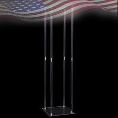 Acrylic Clear Flower Stand 39″ Tall Column Vase Centerpieces Wedding Decoration