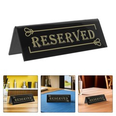 10Pcs Clear Reusable Acrylic Table Signs for Restaurant and Celebration Black