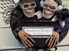Halloween Wedding Decorations,card box,skull,halloween wedding,personalized