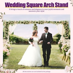 Thick Galvanized Square Tube Background Support Wedding Advertising Display